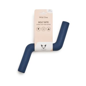 Wild One Navy Bolt Bite Dog Toy