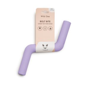 Wild One Lilac Bolt Bite Dog Toy