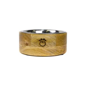 GF Pet Single Mango Wood Bowl for Dog