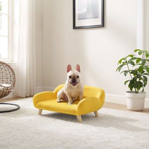 Sam's Pets Akkeri Yellow Dog Couch