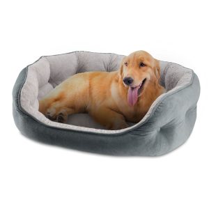 Canine Creations Gray Oval Cuddler Dog Bed