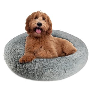 Pet Napper Charcoal Donut Dog Bed