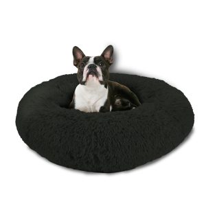 Pet Napper Black Donut Dog Bed