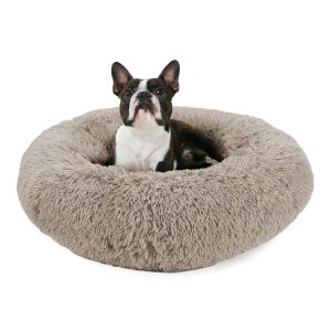 Pet Napper Taupe Donut Dog Bed