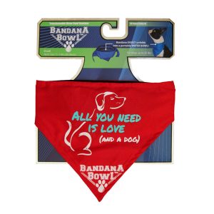 Pet Product Innovations Red Bandana Bowl for Dogs