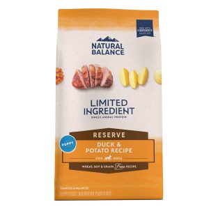 Natural Balance Limited Ingredient Puppy Grain-Free Dry Dog Food Reserve Duck & Potato Recipe