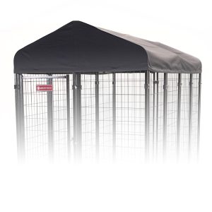 Lucky Dog Steel Grey VIlla Canopy Dog Kennel Cover