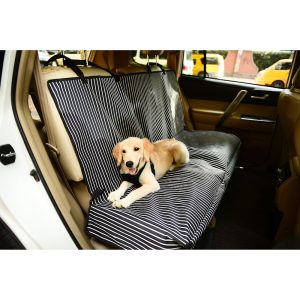 Pet Life Navy Open Road Mess-Free Back Seat Safety Car Seat Cover Protector for Dog, Cats, and Children