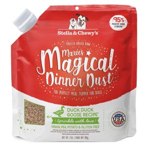 Stella & Chewy's Freeze-Dried Raw Marie's Magical Dinner Dust High Protein Meal Duck Goose Recipe Dry Dog Food Topper