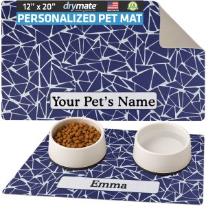 Drymate Surf Blue Personalized Pet Feeding Mat