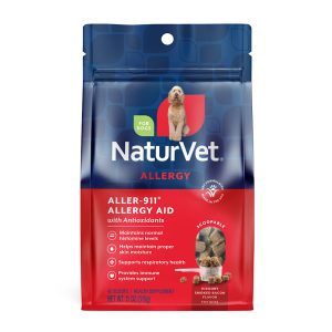 NaturVet Hickory Smoked Bacon Flavor, Aller-911 Allergy Aid Supplements for Dogs