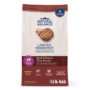 Natural Balance Limited Ingredient Small-Breed Adult Dry Dog Food with Healthy Grains Beef & Brown Rice