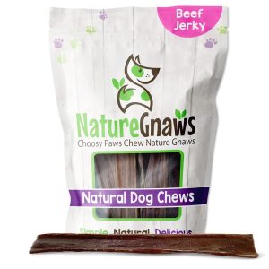 Nature Gnaws Beef Jerky 9-10 Inch Natural Dog Chews