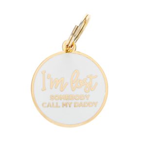 Two Tails Pet Company I'm Lost Daddy Pet ID Tag