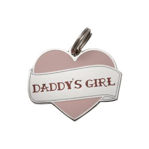 Two Tails Pet Company Daddy's Girl Pet ID Tag