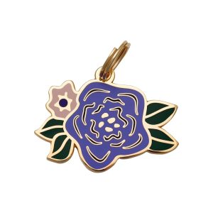 Two Tails Pet Company Wild Flower Pet ID Tag