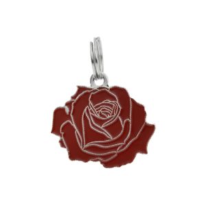 Two Tails Pet Company Rose Pet ID Tag