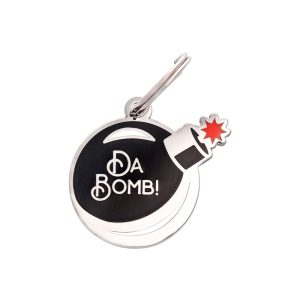 Two Tails Pet Company Da Bomb! Pet ID Tag