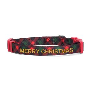 Pawtitas Christmas Personalized Dog Collar