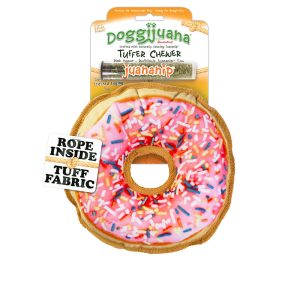 Doggijuana Tuffer Chewer Refillable Donut Dog Toy
