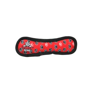 Tuffy's Paw Print Bone Dog Toy