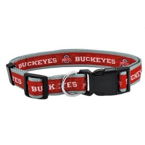 Pets First Ohio State Satin Dog Collar