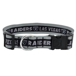 Pets First Las Vegas Raiders Satin Dog Collar