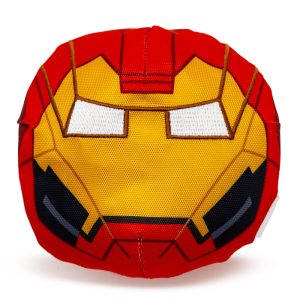 Buckle-Down Marvel Comics Iron Man Face Ballistic Nylon Plush Dog Toy