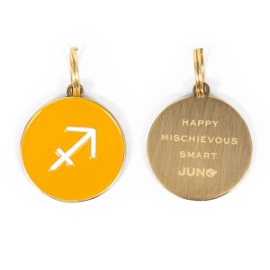 Juno Dog Co. Sagittarius Enamel Zodiac Dog Tag