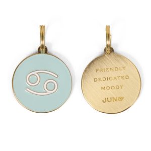 Juno Dog Co. Cancer Enamel Zodiac Dog Tag