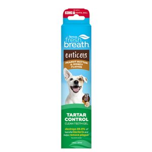 TropiClean Fresh Breath Enticers Peanut Butter & Honey Teeth Gel for Dogs