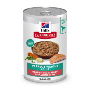 Hill's Science Diet Adult Perfect Weight Hearty Vegetables & Salmon Stew Dog Food