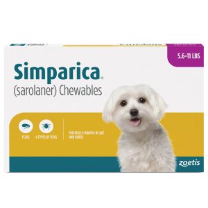Simparica Chewable for Dogs 5.6-11 lbs.