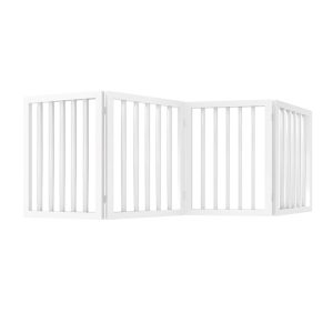 Pet Adobe 4-Panel Indoor Foldable Pet Gate 24 in-Wide by 73 in-Tall