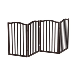 Pet Adobe 4-Panel Indoor Foldable Pet Gate 32 in-Wide by 74 in-Tall