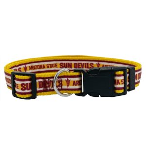Pets First NCAA Arizona State Satin Dog Collar