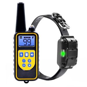 Pet Life Black Barkshield LED 1-to-3 Dog 900 Yard Range 7-Level Vibration and Sound Training Dog Collar
