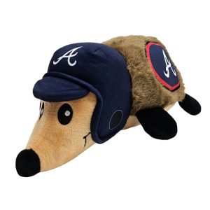 Pets First MLB Atlanta Braves Hedgehog Dog Toy