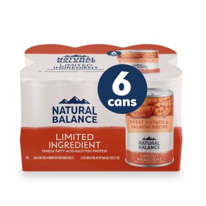 Natural Balance Limited Ingredient Adult Grain-Free Sweet Potato & Salmon Recipe Canned Wet Dog Food