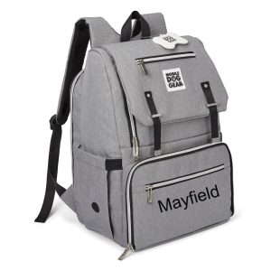 Mobile Dog Gear Gray Ultimate Week Away Backpack for Dogs Personalized