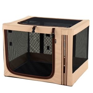 Richell Foldable Travel 3-Way Pet Crate