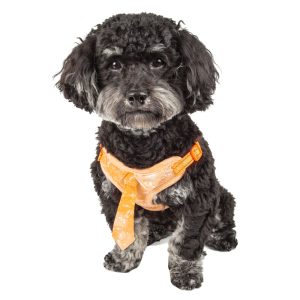 Pet Life 'Bonatied' Mesh Reversible and Breathable Adjustable Dog Harness W/ Designer Neck Tie