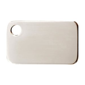 Red Dingo Flat Stainless Steel Rectangle Personalized Engraved Pet ID Tag