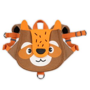 Touchdog Lion Designer Large Pocketed Velcro Dog Backpack and Harness