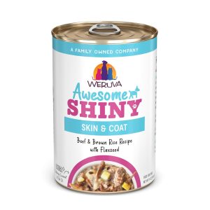 Weruva Awesome Shiny Beef & Brown Rice Recipe with Flaxseed Wet Dog Food