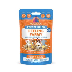 Weruva Freeze Dried Feeling Farmy with Gently Cooked Chicken Breast, Egg & Pumpkin Dog Food