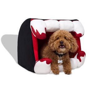 Petco Halloween Vampire Fangs Hooded Pet Bed