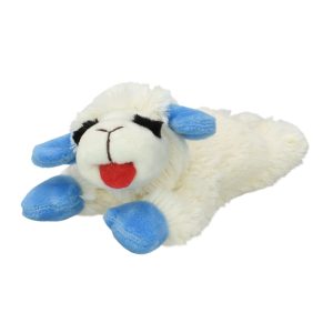 Multipet International Retro Lamb Chop with Neon Blue Ears and Paws for Dogs