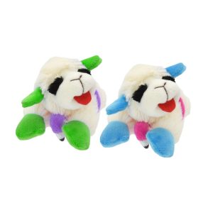 Multipet International Lamb Chop with Flamingo Floatie Assorted Dog Toy