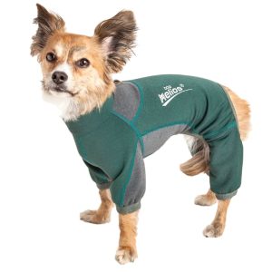 Dog Helios 'Rufflex' Mediumweight 4-Way-Stretch Full Body Performance Dog Warmup Track Suit